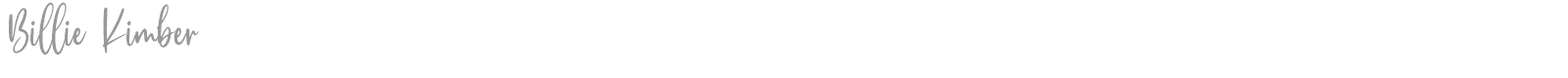 Billie Kimber font preview